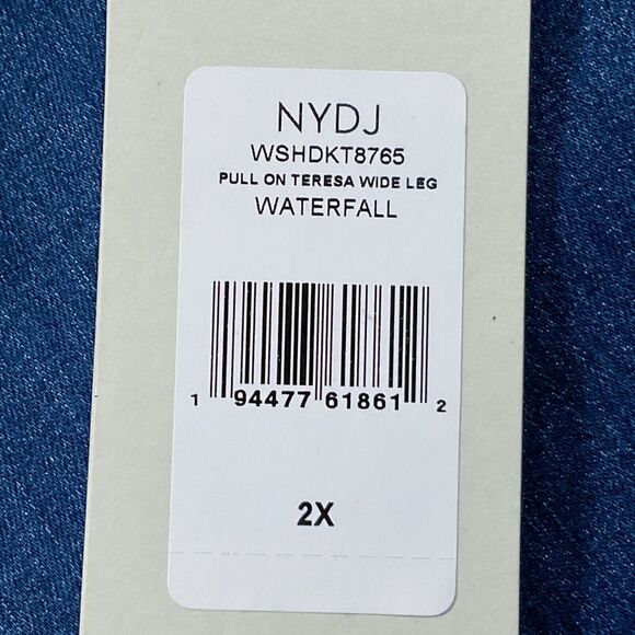 NYDJ ScultHer Womens Jeans size 2X new nwt Medium Wash Straight Wide x31 Stretch - Picture 5 of 12
